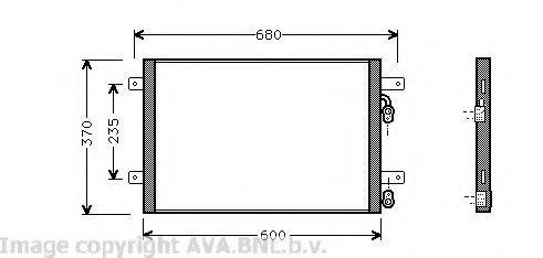 AVA QUALITY COOLING VW5153 Конденсатор, кондиціонер