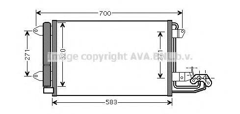 AVA QUALITY COOLING VW5209D Конденсатор, кондиціонер