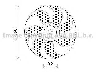 AVA QUALITY COOLING VW7511 Вентилятор, охолодження двигуна