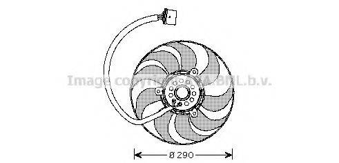 AVA QUALITY COOLING VW7522 Вентилятор, охолодження двигуна