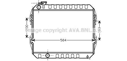 AVA QUALITY COOLING VWA2088 Радіатор, охолодження двигуна