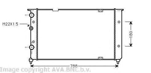 AVA QUALITY COOLING VWA2103 Радіатор, охолодження двигуна