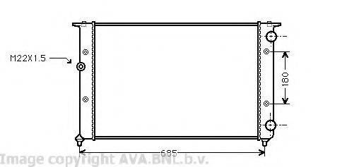 AVA QUALITY COOLING VWA2116 Радіатор, охолодження двигуна