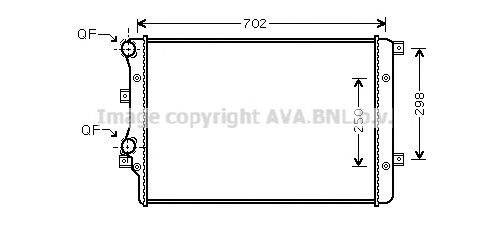 AVA QUALITY COOLING VWA2206 Радіатор, охолодження двигуна