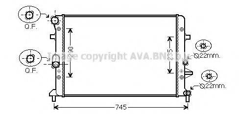 AVA QUALITY COOLING VWA2289 Радіатор, охолодження двигуна