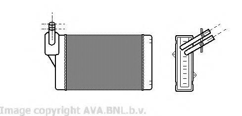 AVA QUALITY COOLING VWA6060 Теплообмінник, опалення салону