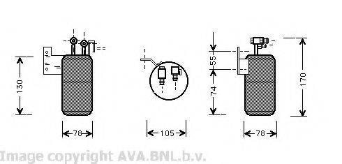 AVA QUALITY COOLING VWD017 Осушувач, кондиціонер