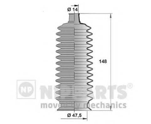 NIPPARTS J2842010 Комплект пильника, рульове керування