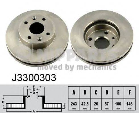 NIPPARTS J3300303 гальмівний диск