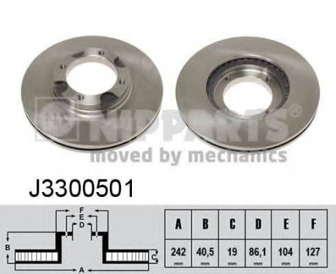 NIPPARTS J3300501 гальмівний диск