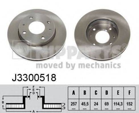 NIPPARTS J3300518 гальмівний диск