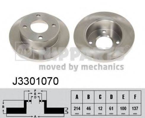 NIPPARTS J3301070 гальмівний диск