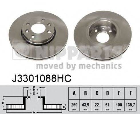 NIPPARTS J3301088HC гальмівний диск