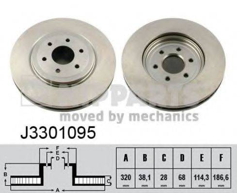 NIPPARTS J3301095 гальмівний диск