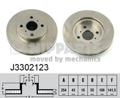 NIPPARTS J3302123 гальмівний диск