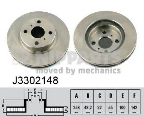 NIPPARTS J3302148 гальмівний диск