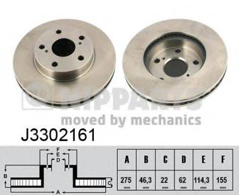 NIPPARTS J3302161 гальмівний диск