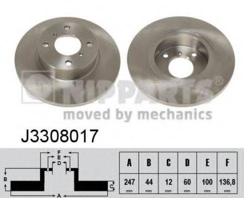 NIPPARTS J3308017 гальмівний диск