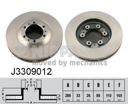 NIPPARTS J3309012 гальмівний диск