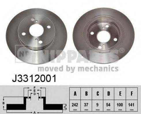 NIPPARTS J3312001 гальмівний диск