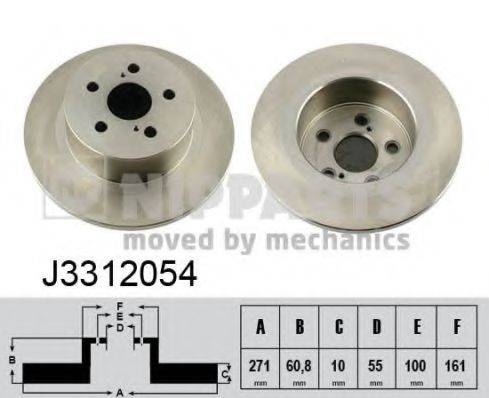 NIPPARTS J3312054 гальмівний диск