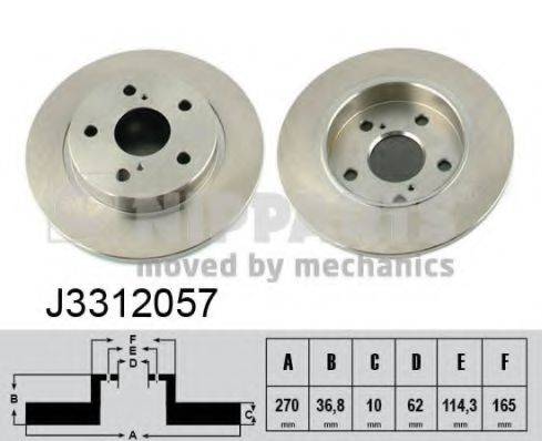 NIPPARTS J3312057 гальмівний диск