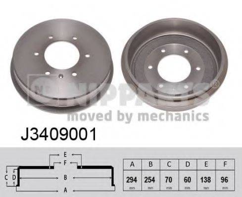 NIPPARTS J3409001 Гальмівний барабан