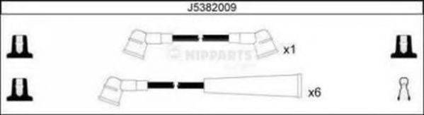 NIPPARTS J5382009 Комплект дротів запалювання