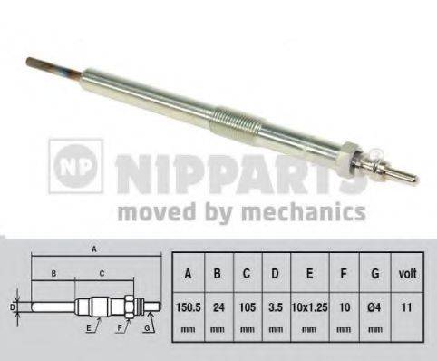 NIPPARTS J5710402 Свічка розжарювання