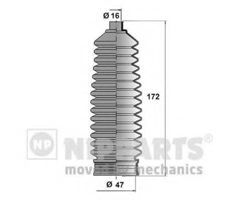 NIPPARTS N2840514 Комплект пильника, рульове керування