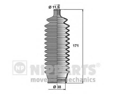 NIPPARTS N2843018 Комплект пильника, рульове керування