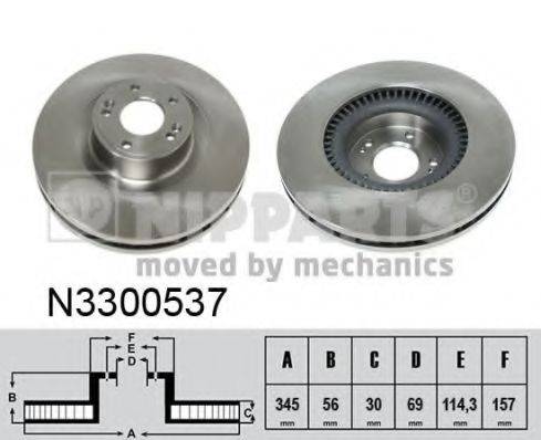 NIPPARTS N3300537 гальмівний диск