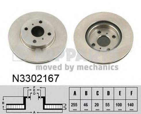 NIPPARTS N3302167 гальмівний диск