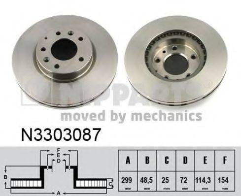 NIPPARTS N3303087 гальмівний диск