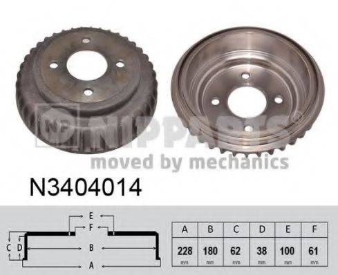 NIPPARTS N3404014 Гальмівний барабан