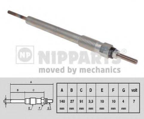 NIPPARTS N5710507 Свічка розжарювання