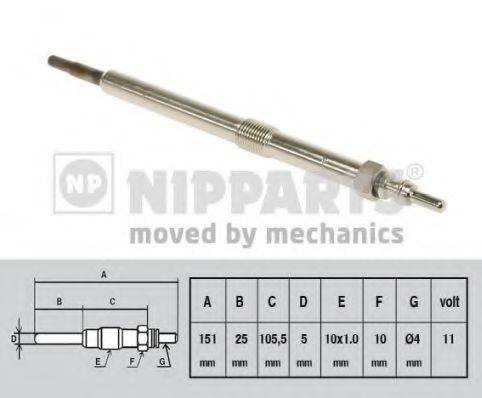 NIPPARTS N5711031 Свічка розжарювання