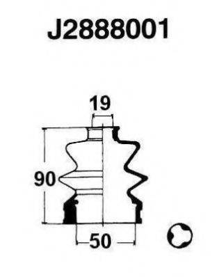 NIPPARTS J2888001 Комплект пильника, приводний вал