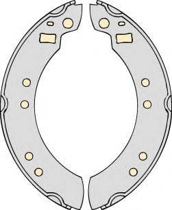 MGA K597454 Комплект гальм, барабанний гальмівний механізм