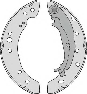 MGA M876 Комплект гальмівних колодок
