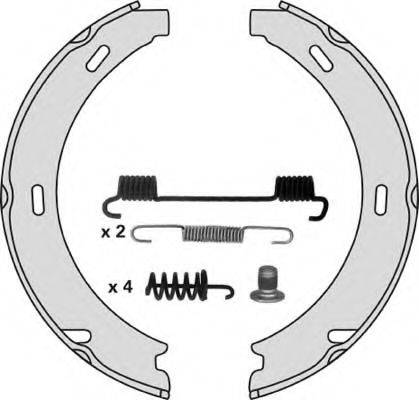 MGA M697R Комплект гальмівних колодок, стоянкова гальмівна система