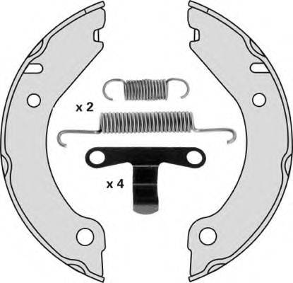 MGA M716R Комплект гальмівних колодок, стоянкова гальмівна система