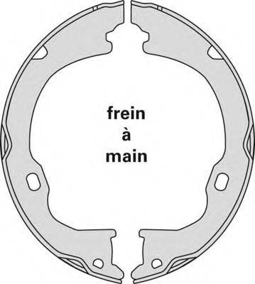 MGA M896 Комплект гальмівних колодок, стоянкова гальмівна система