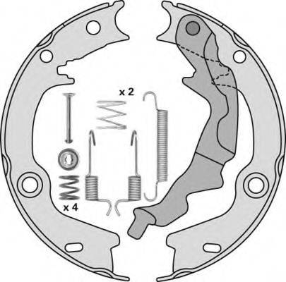 MGA M901R Комплект гальмівних колодок, стоянкова гальмівна система