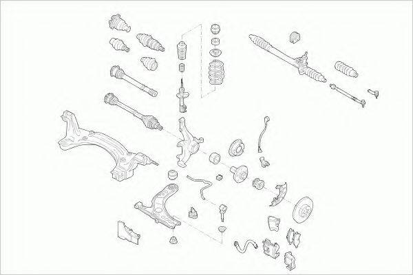 ZF PARTS VWPOLOFZ002 Рульове управління; Підвіска колеса