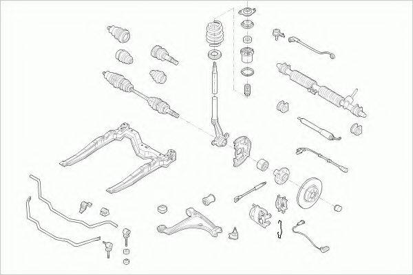 ZF PARTS OPELASTRAFZ014 Рульове управління; Підвіска колеса