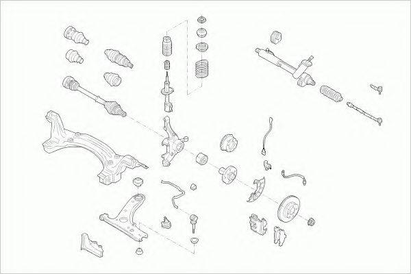 ZF PARTS VWLUPOFZ001 Рульове управління; Підвіска колеса