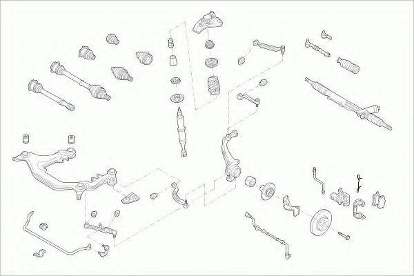 ZF PARTS VWPASSAFZ033 Рульове управління; Підвіска колеса