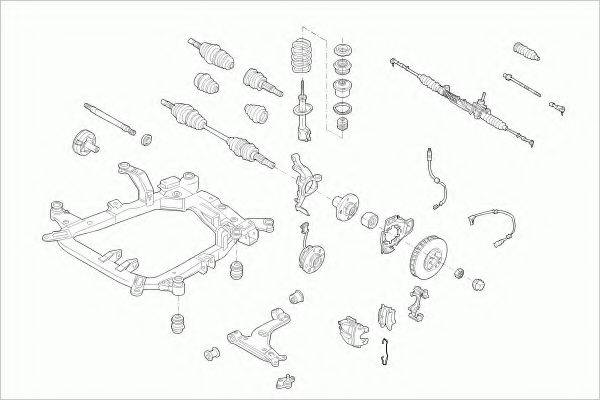 ZF PARTS OPELASTRAFZ019 Рульове управління; Підвіска колеса