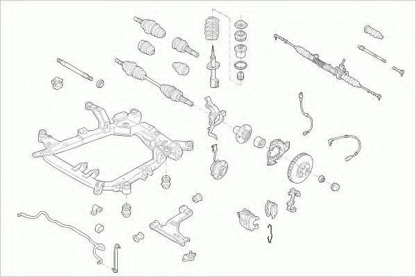 ZF PARTS OPELASTRAFZ029 Рульове управління; Підвіска колеса